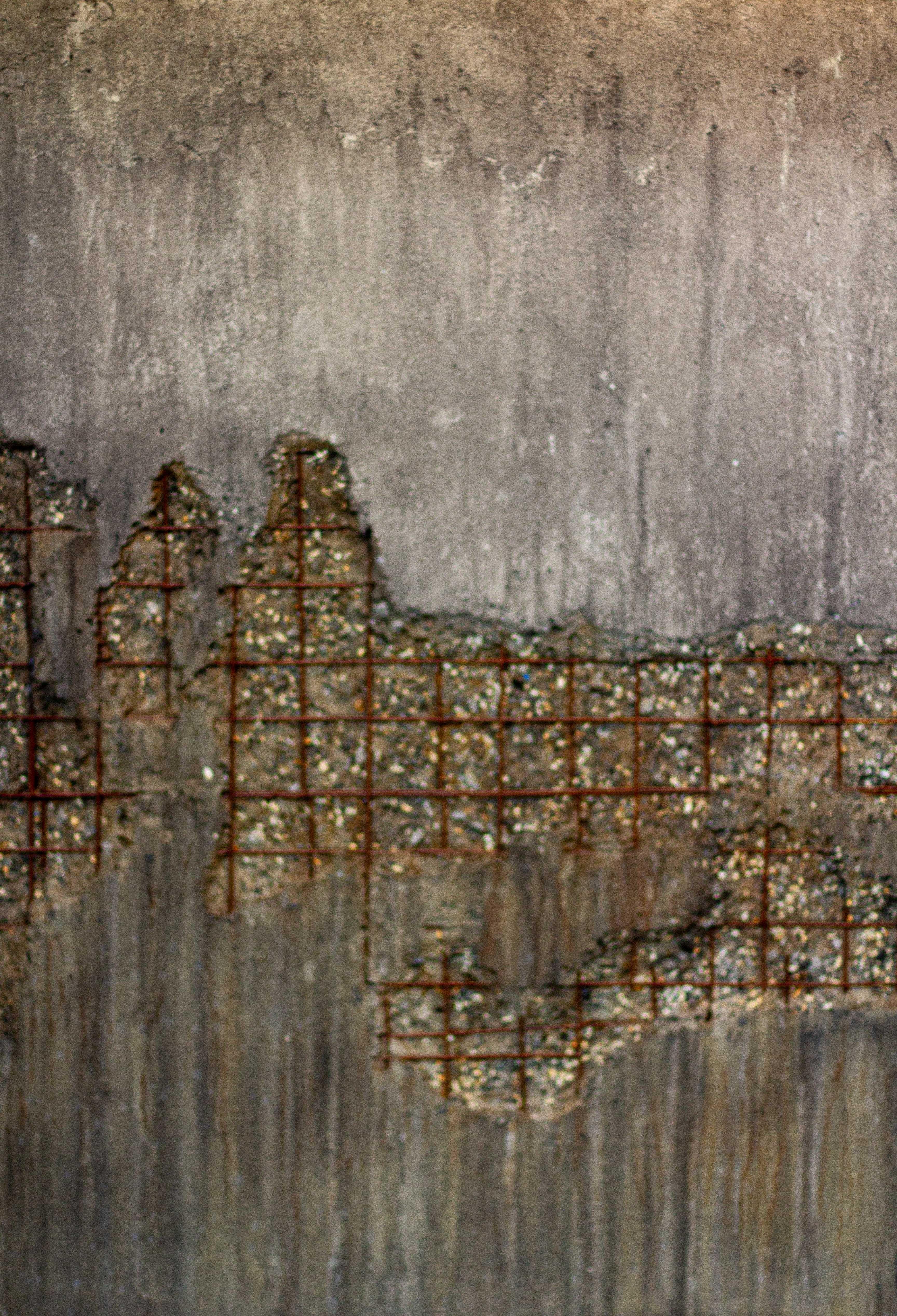 Concrete Wall Art - line DEGRADATION  concrete + wire by Dylan Myers In New Condition For Sale In Elkridge, MD