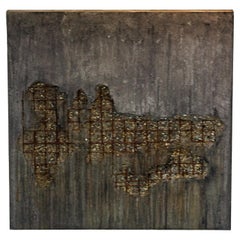 Concrete Wall Art - Linie DEGRADATION  Beton + Draht von Dylan Myers