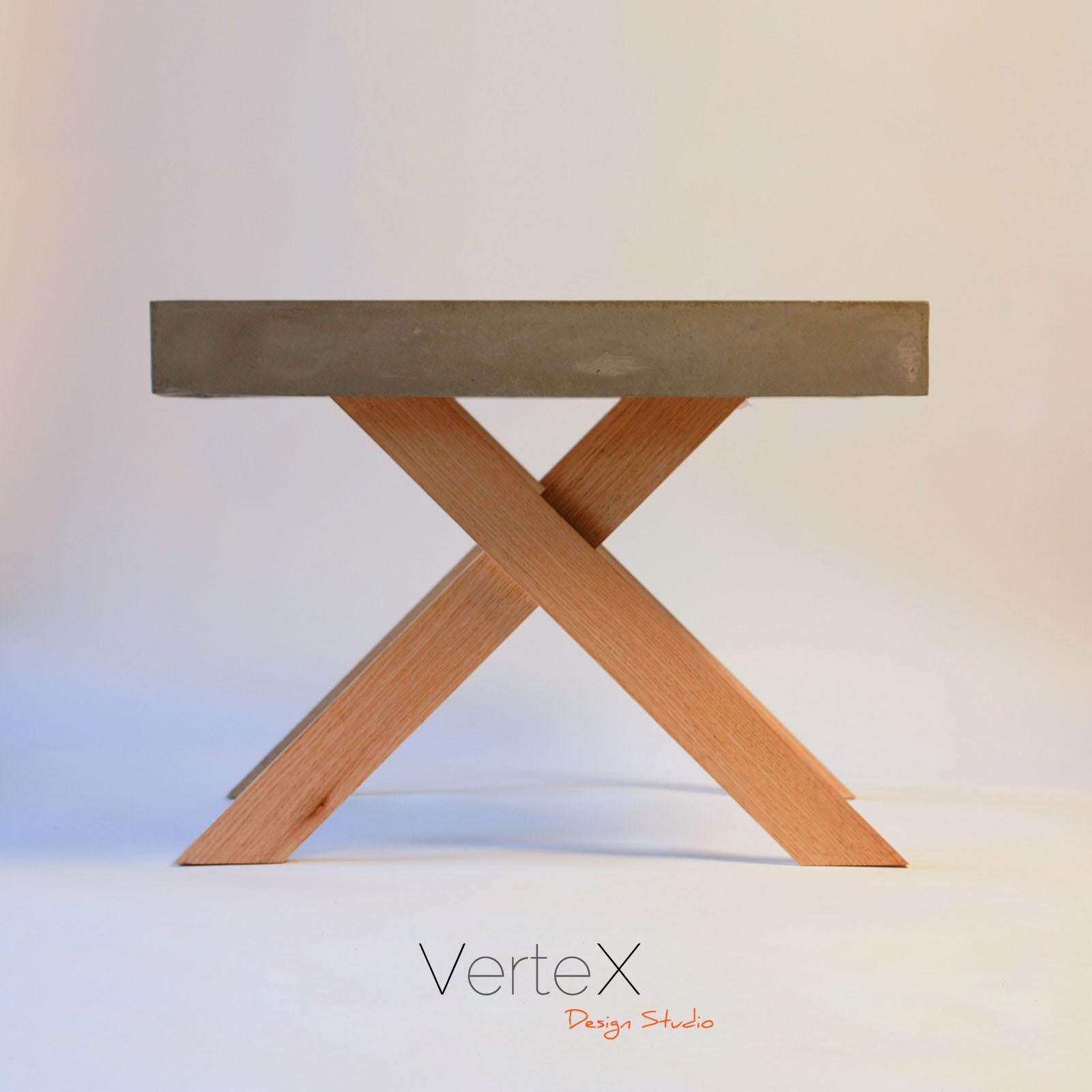 Fiberglass Concrete XX Table For Sale