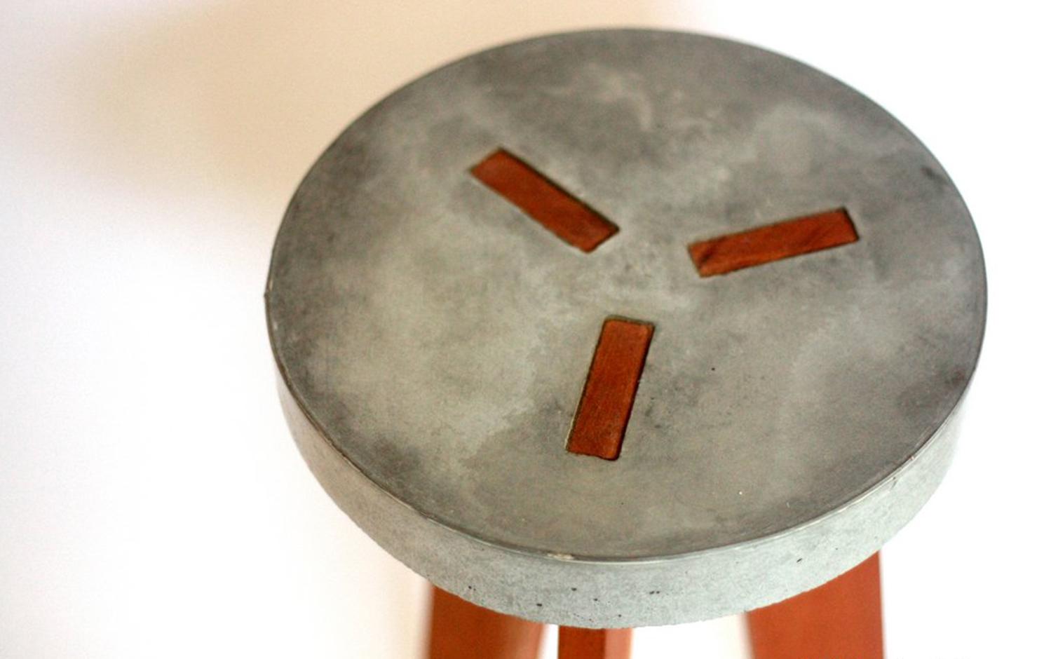 Concrete Y Stool In New Condition For Sale In Hawthorne, CA