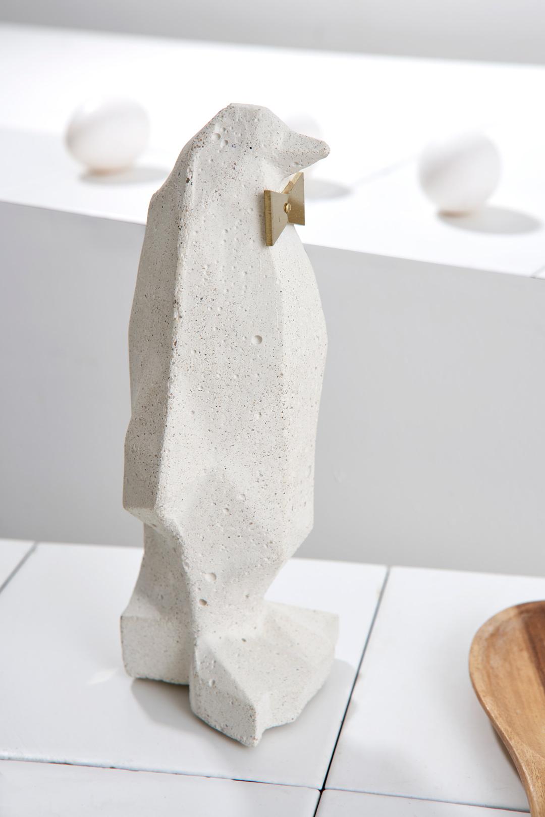 Concreto Collection, Penguin Table Sculpture (Set of 3) For Sale 4