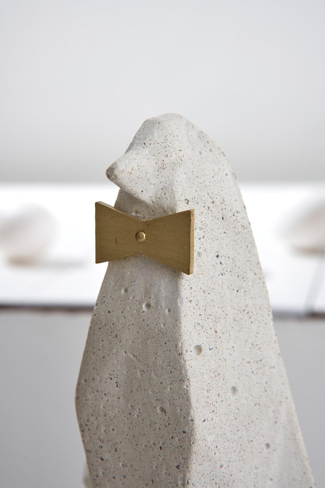 Concreto Collection, Penguin Table Sculpture (Set of 3) For Sale 6