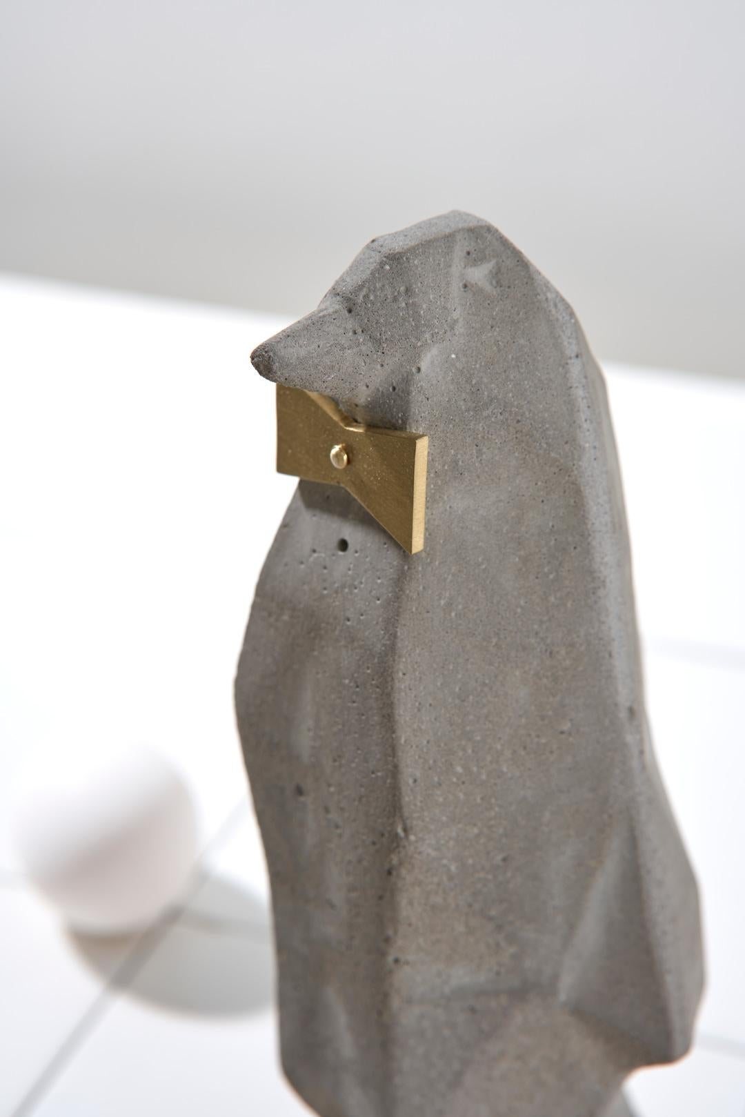 Collection Béton, Sculpture de Table Pingouin (six de 3) en vente 8