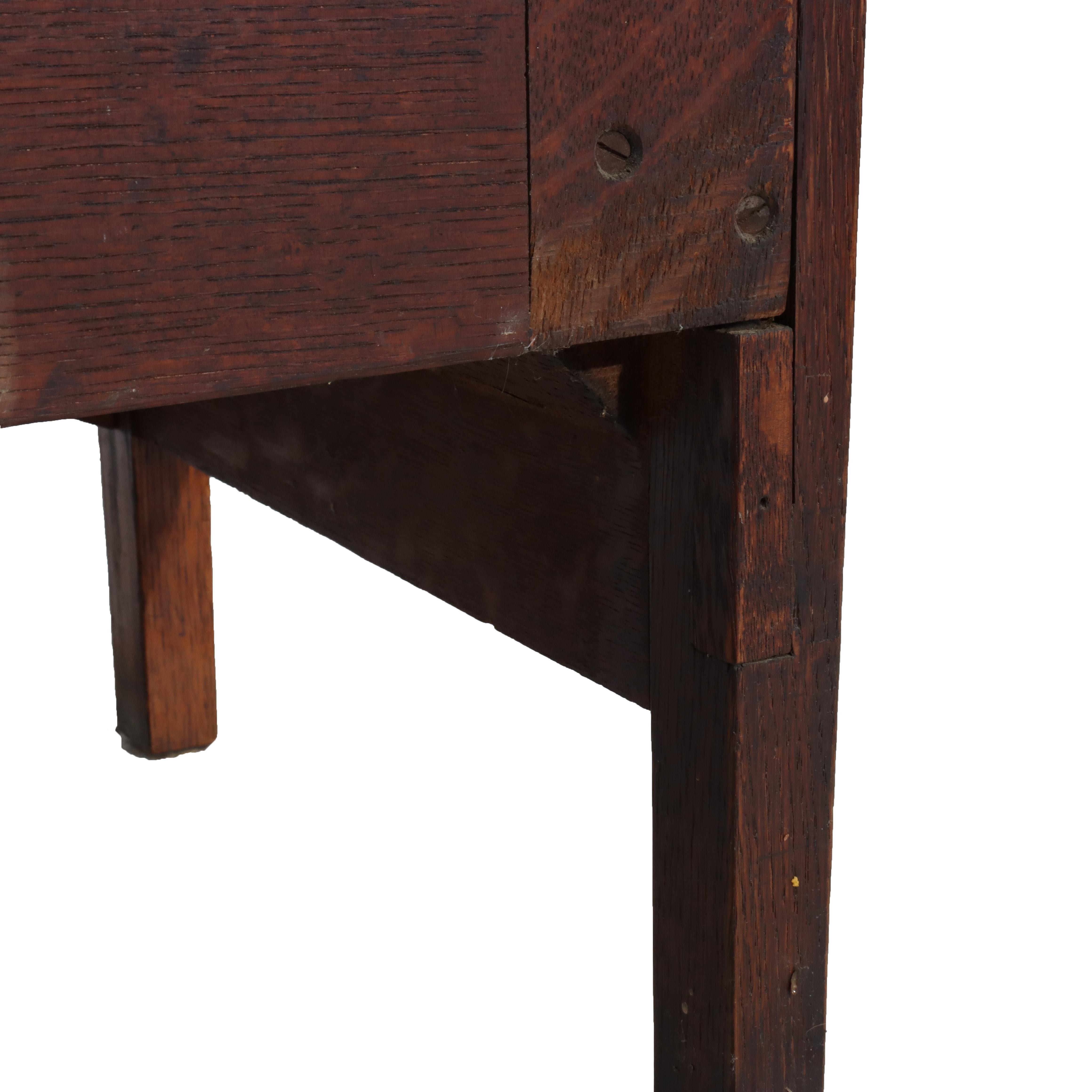 COND Ancienne porte à un battant en chêne Gustav Stickley Harvey Ellis Design v1900 en vente 8