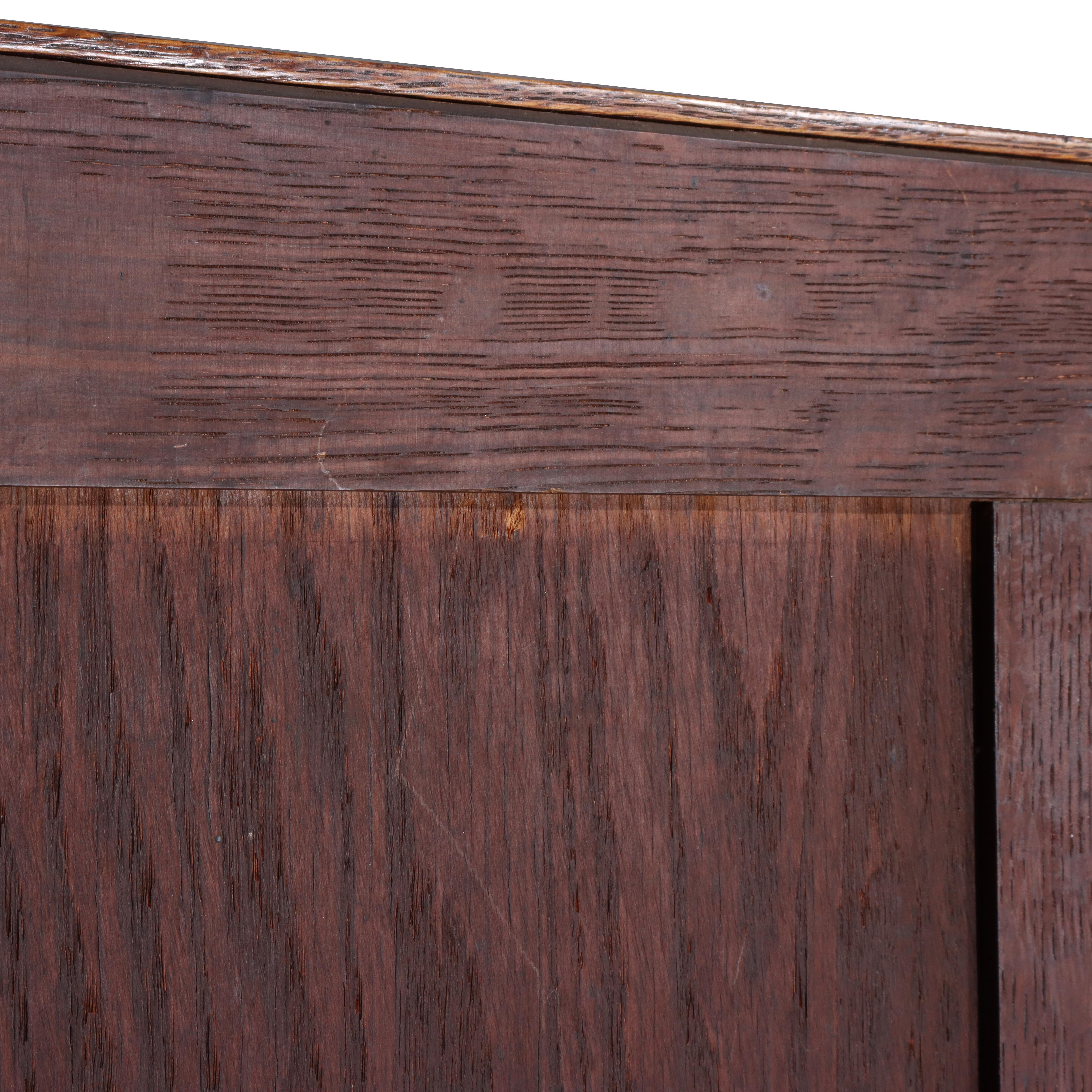 COND Ancienne porte à un battant en chêne Gustav Stickley Harvey Ellis Design v1900 en vente 10