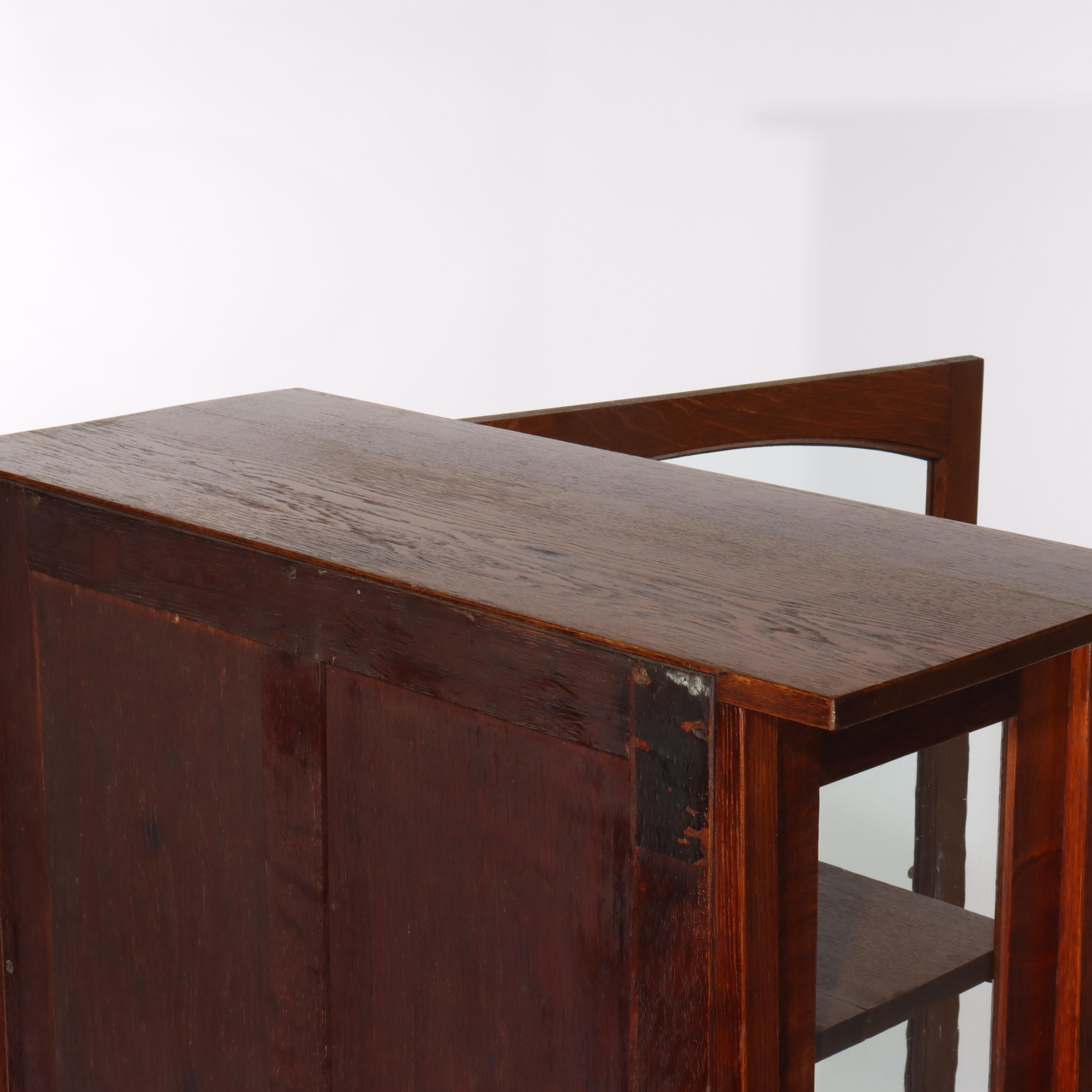 COND Ancienne porte à un battant en chêne Gustav Stickley Harvey Ellis Design v1900 en vente 11