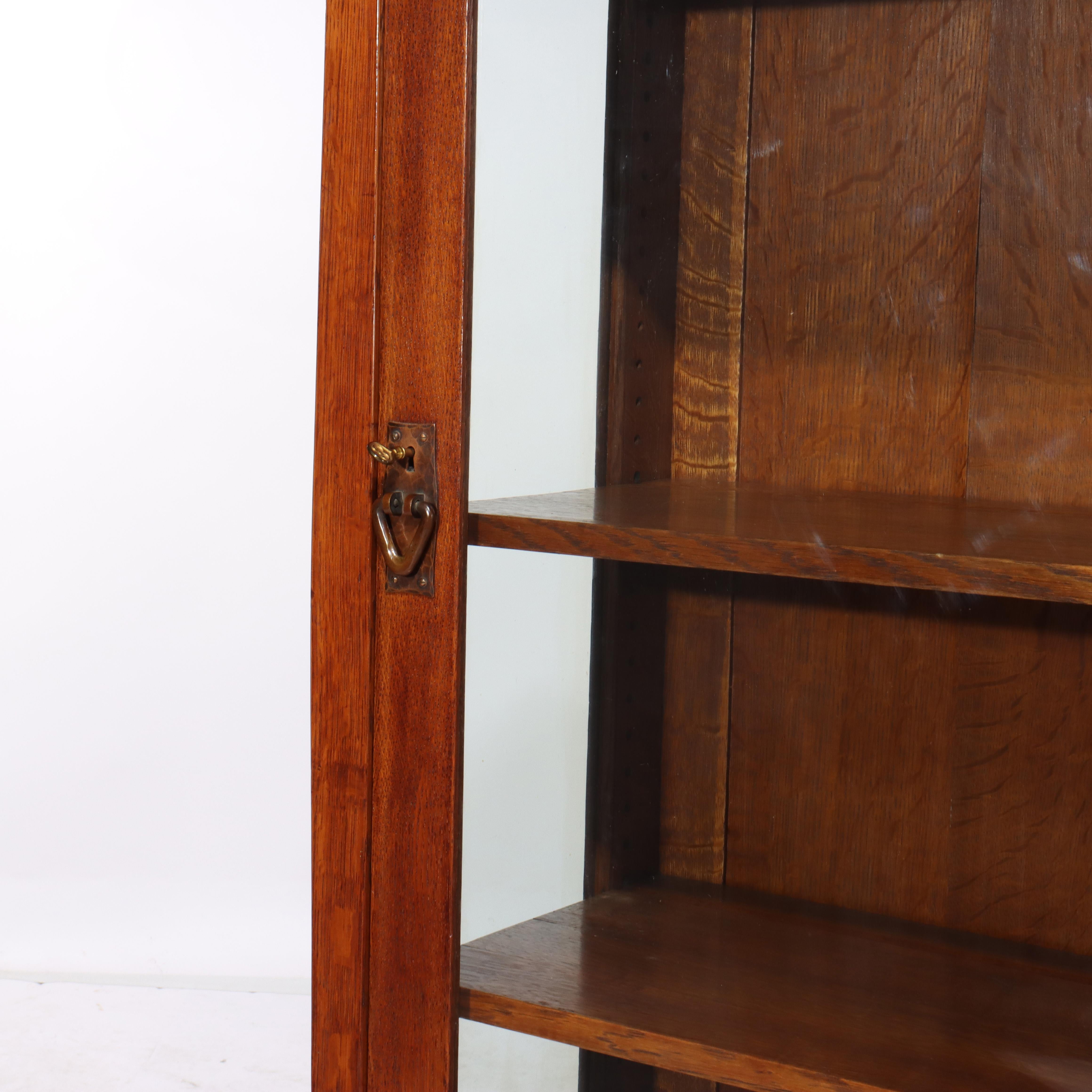 COND Ancienne porte à un battant en chêne Gustav Stickley Harvey Ellis Design v1900 en vente 2
