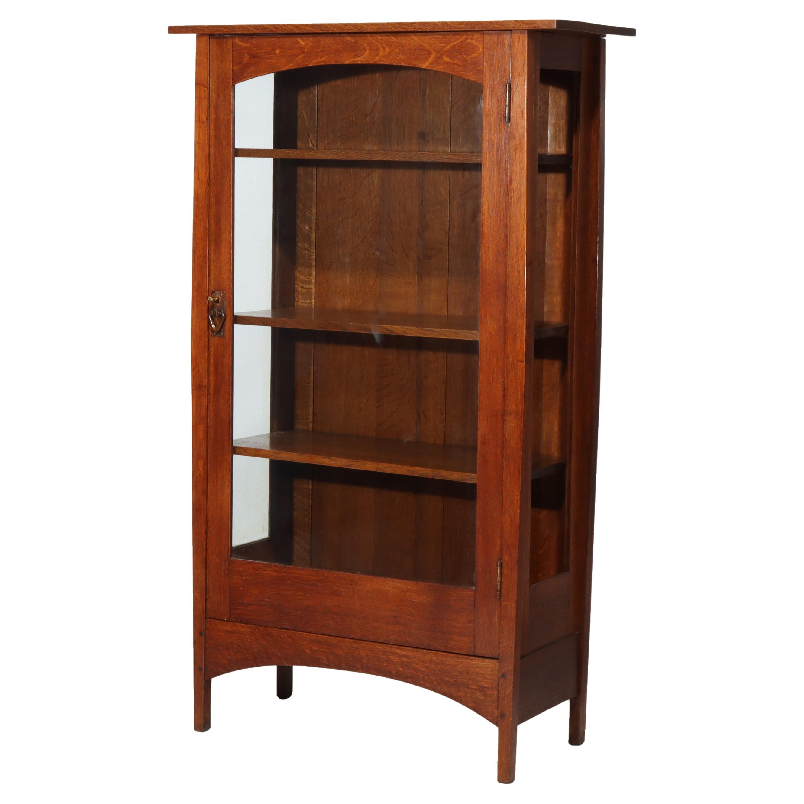Conde Antique Gustav Stickley Harvey Ellis Design Oak Single Door c1900