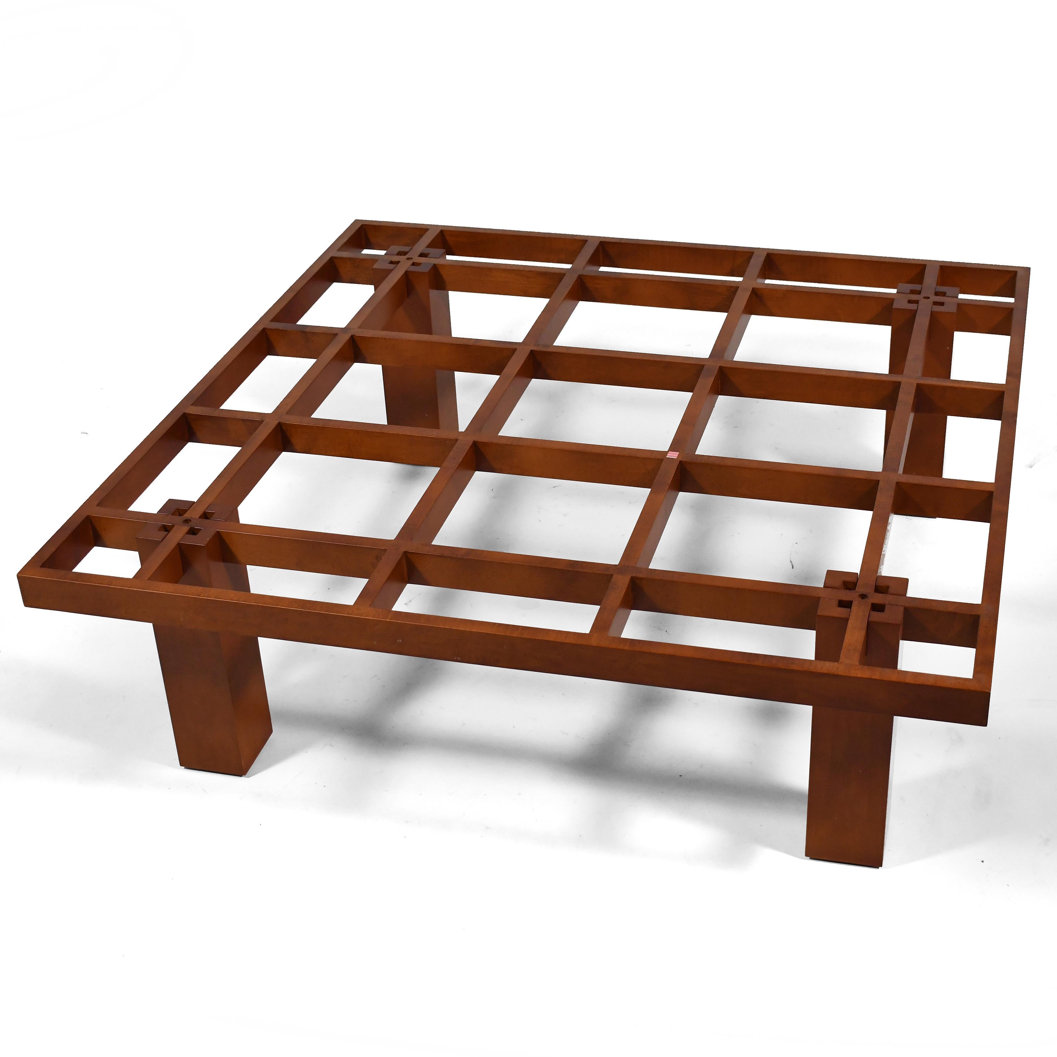 Japanese Conde House Cherry Coffee Table For Sale