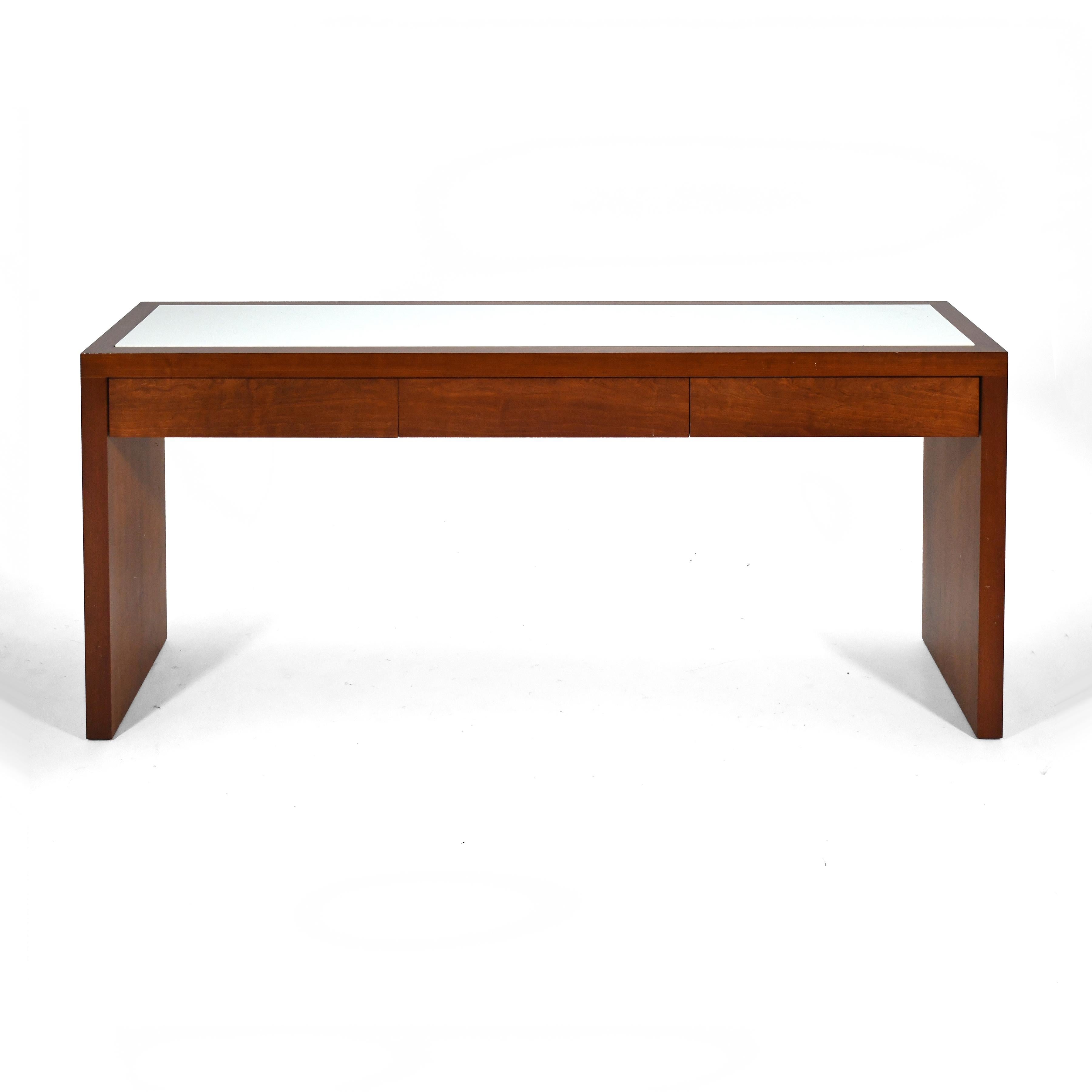 Conde House Console Table with Drawers & Glass Top For Sale 4