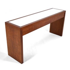 Conde House Console Table with Drawers & Glass Top