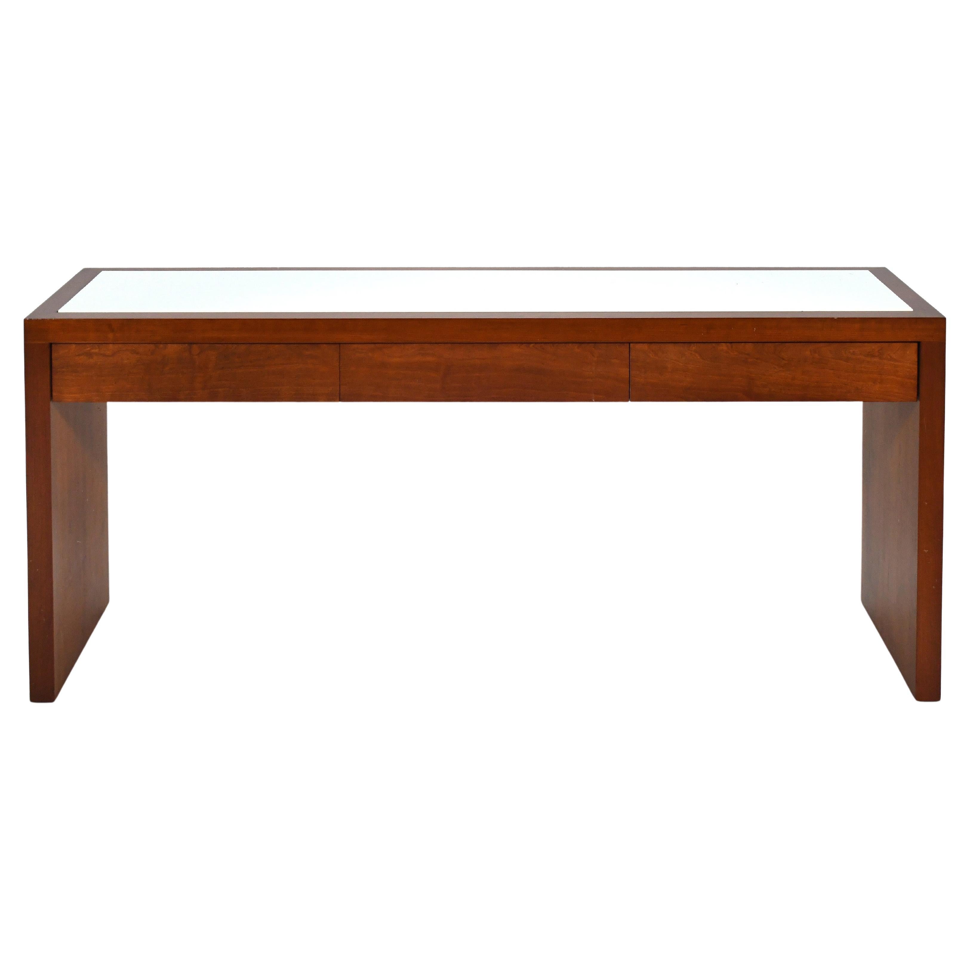 Table console Conde House avec tiroirs et plateau en verre