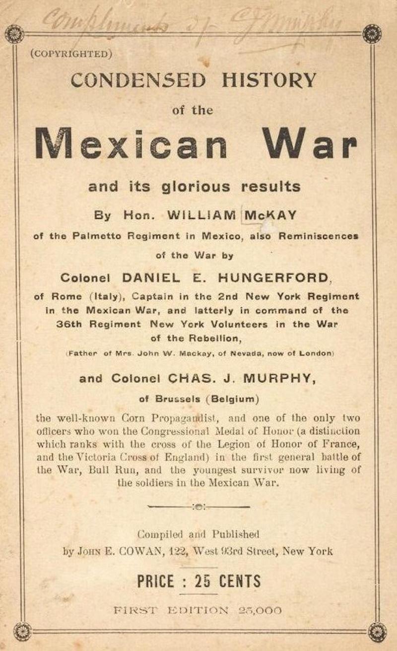 Condensed History of the Mexican War von McKay, Hungerford, & Murphy, Erstausgabe. (Viktorianisch) im Angebot
