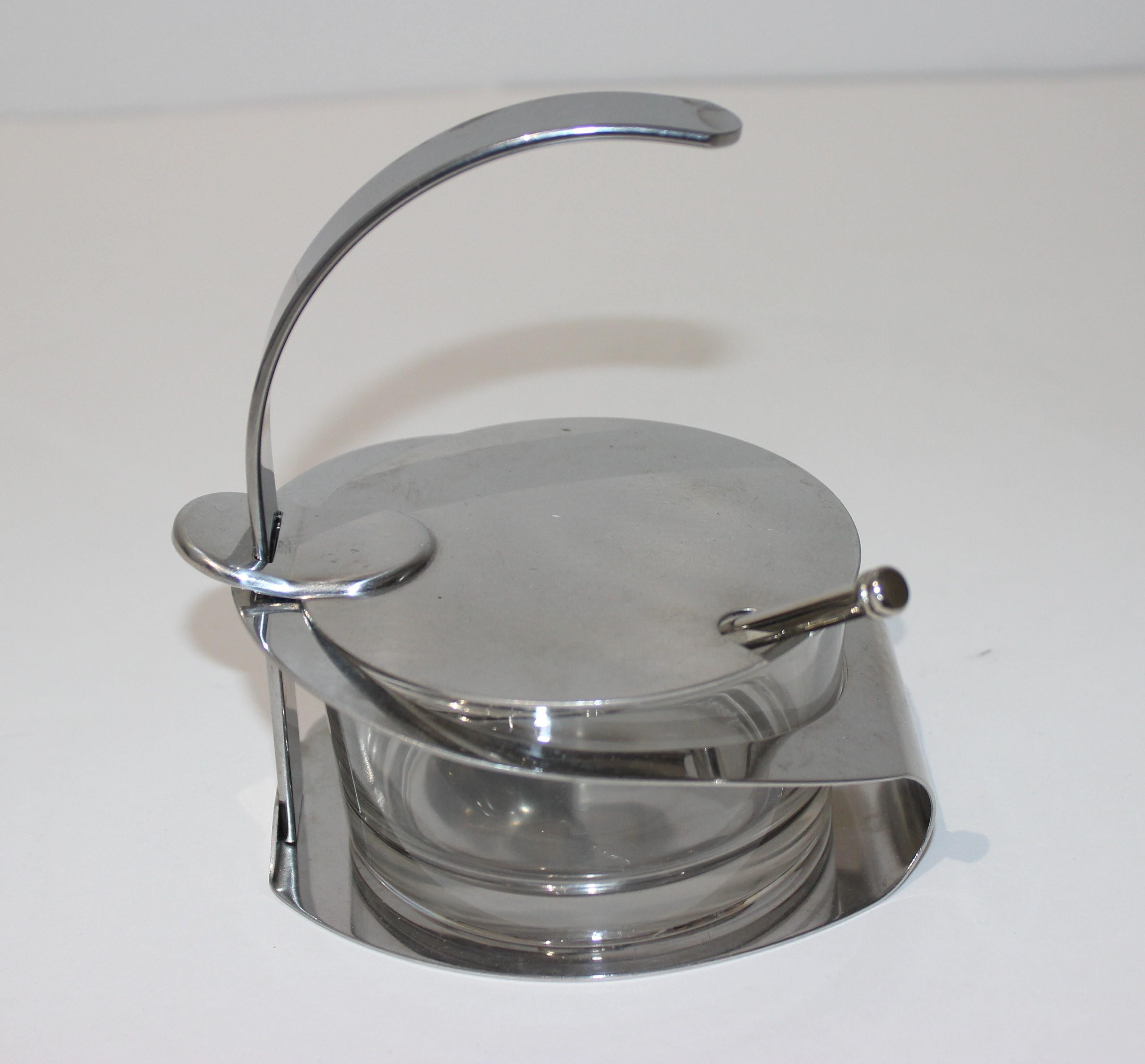 stainless steel condiment server