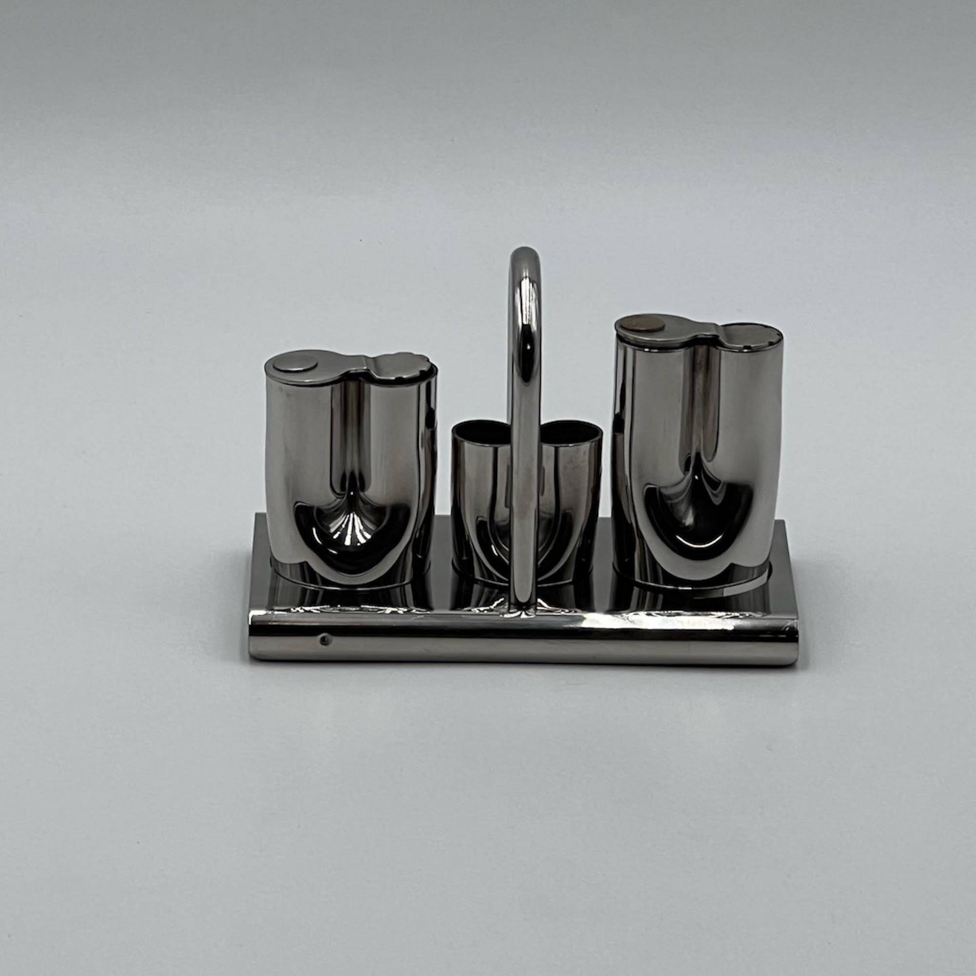 Late 20th Century Condiment Set from Stella, Italy, 1970s, Set of 4 For Sale