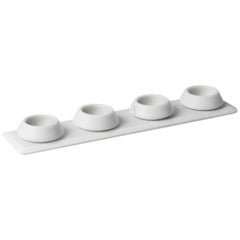 Condiments Tray with Bowls in Michelangelo Marble by Colominas, Italy in Stock