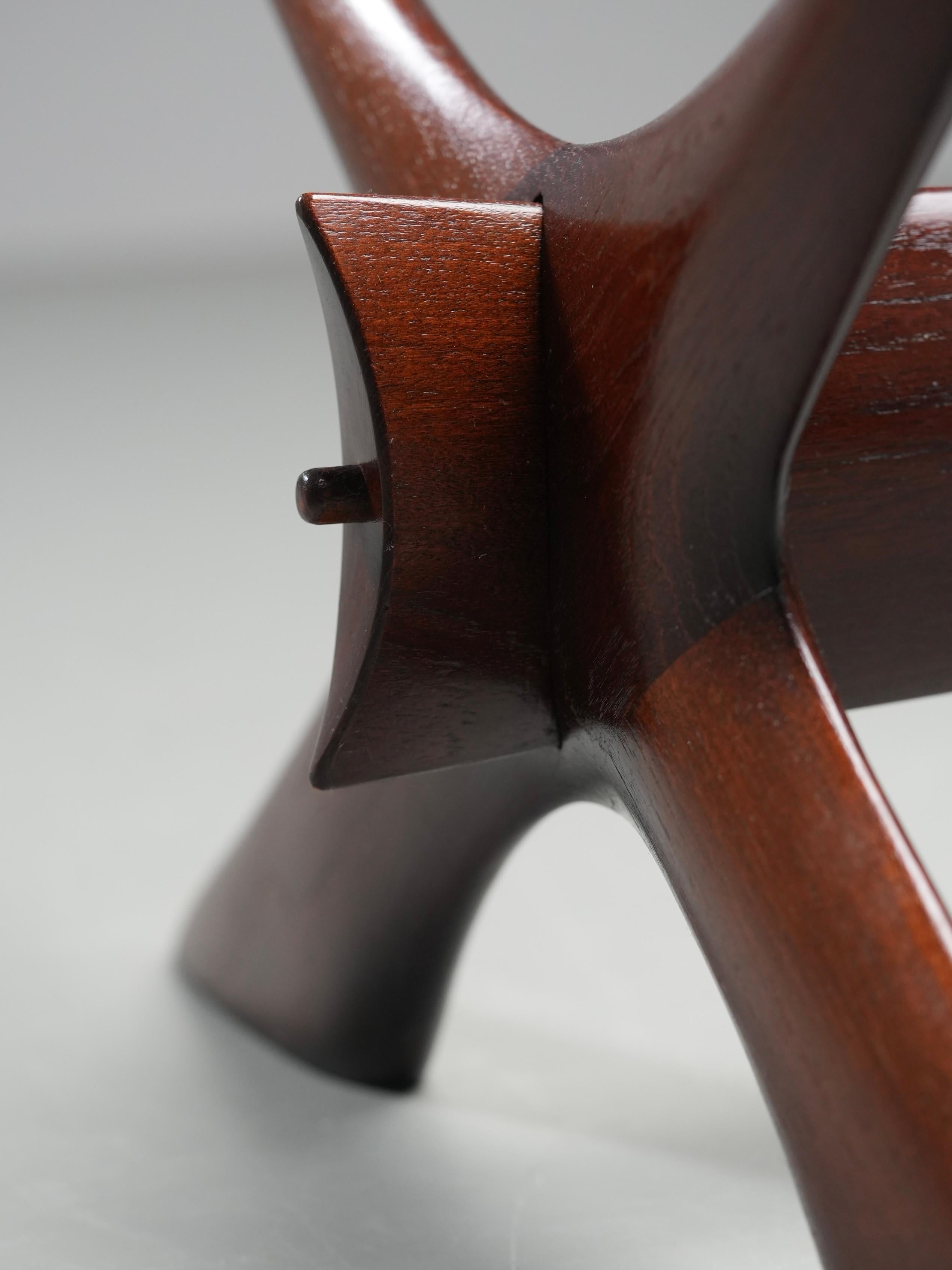 Scandinavo moderno Tavolino 'Condor' di Fredrik Schriever-Abeln per Orbro Glass, Svezia, anni '60 in vendita