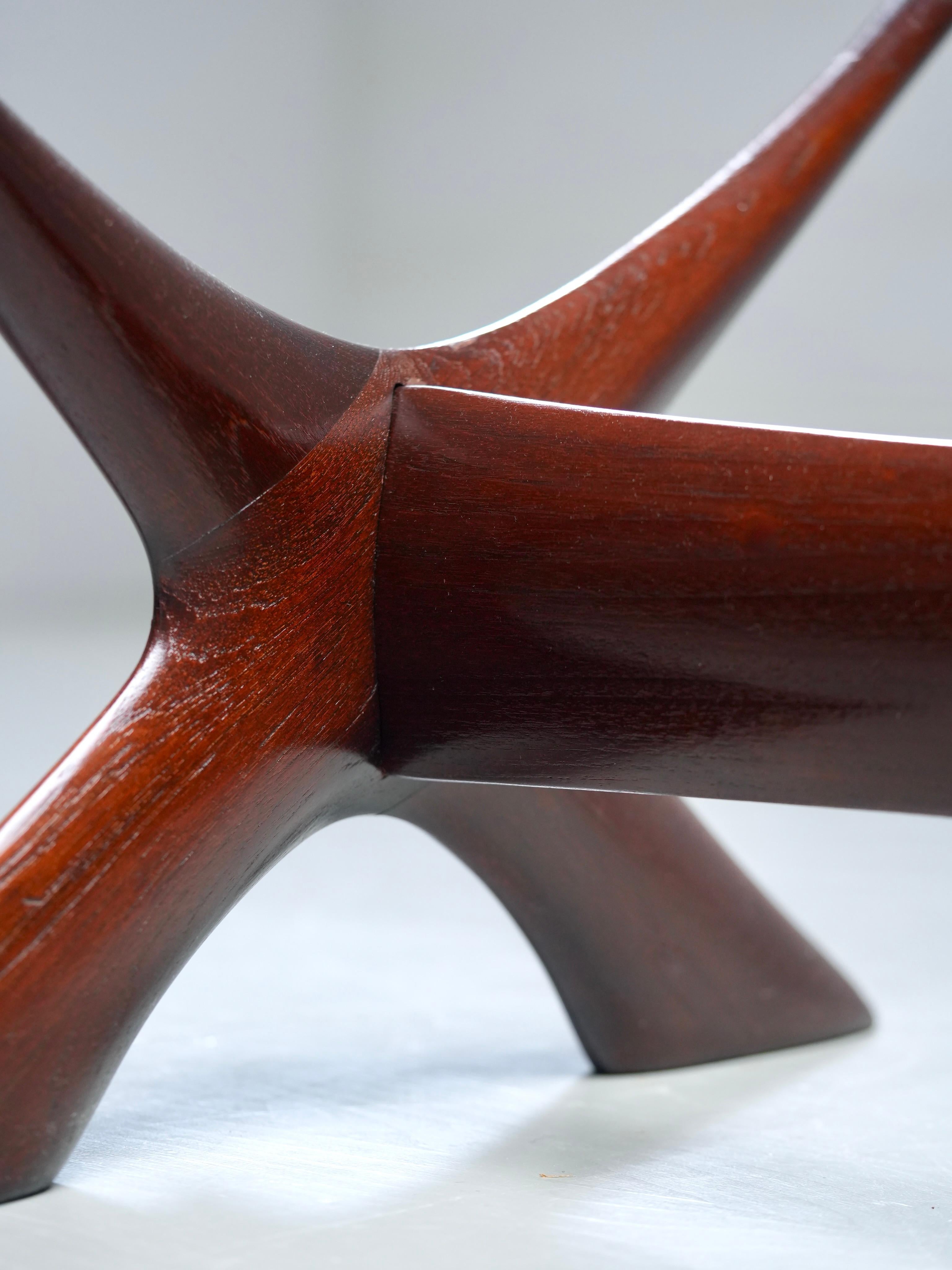 XX secolo Tavolino 'Condor' di Fredrik Schriever-Abeln per Orbro Glass, Svezia, anni '60 in vendita