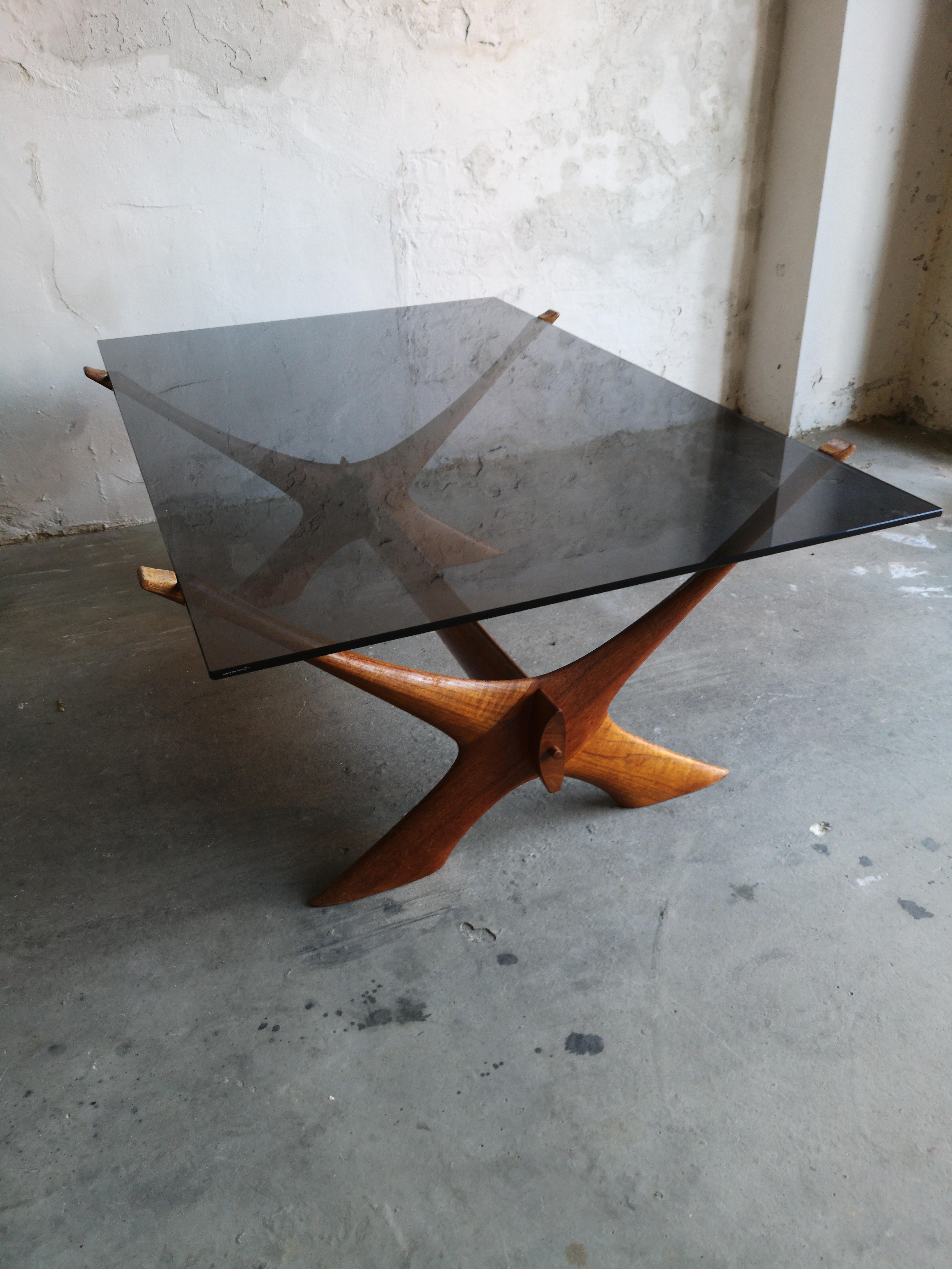 20th Century 'Condor' Teak and Glass Coffee Table, Fredrik Schriever-Abeln