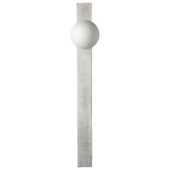 Conduit Linear Sconce 30.1 - Brutalist Ceramic and Brass Sconce