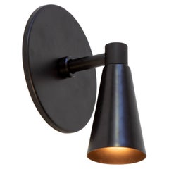 Cone 1 Wall Sconce by Research.Lighting, Black, Made to Order
