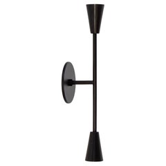 Cone 2 Vanity Sconce, Large, by Research.Lighting, Black, In Stock