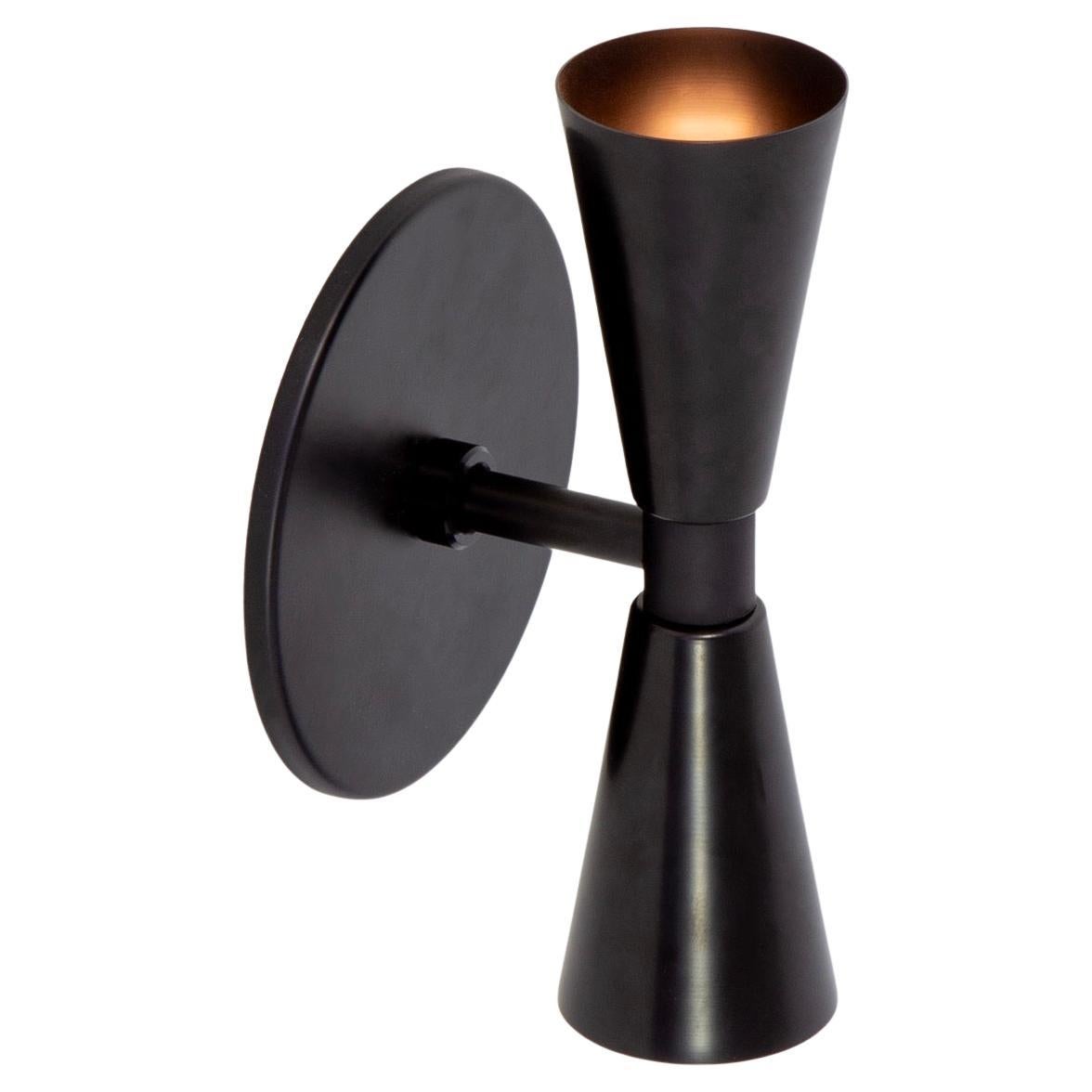 Cone 2 Wall Sconce by Research.Lighting, Black, Made to Order