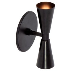 Cone 2 Wall Sconce by Research.Lighting, Black, Made to Order