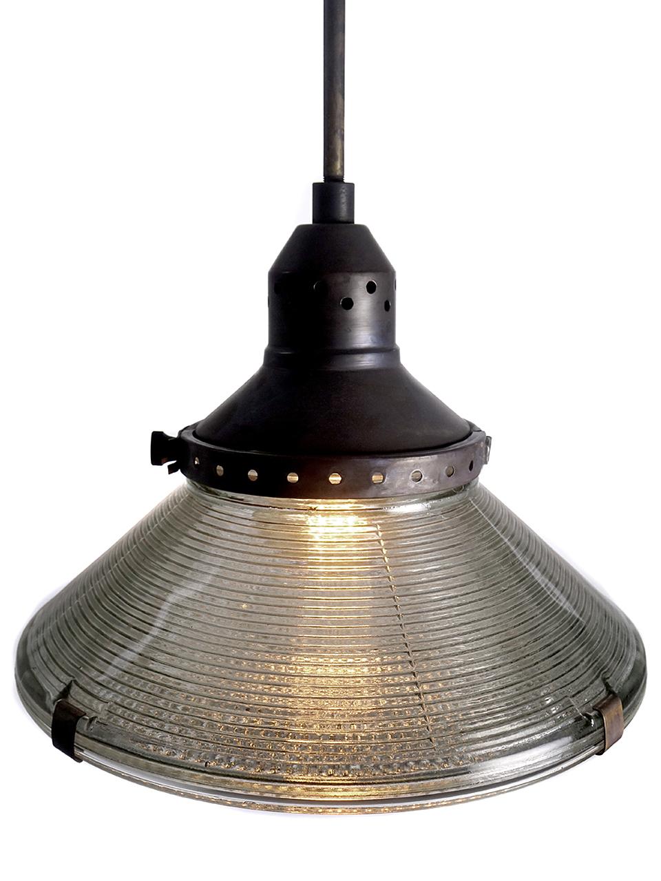 Industrial Cone and Stepped Plate Prismatic Pendent