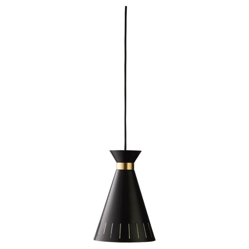 Half and Half Cone Pendant in Black by Takagi and Homstvedt for Roll