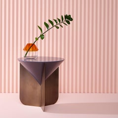 Cone Blue and Gray Side Table by Matteo Zorzenoni