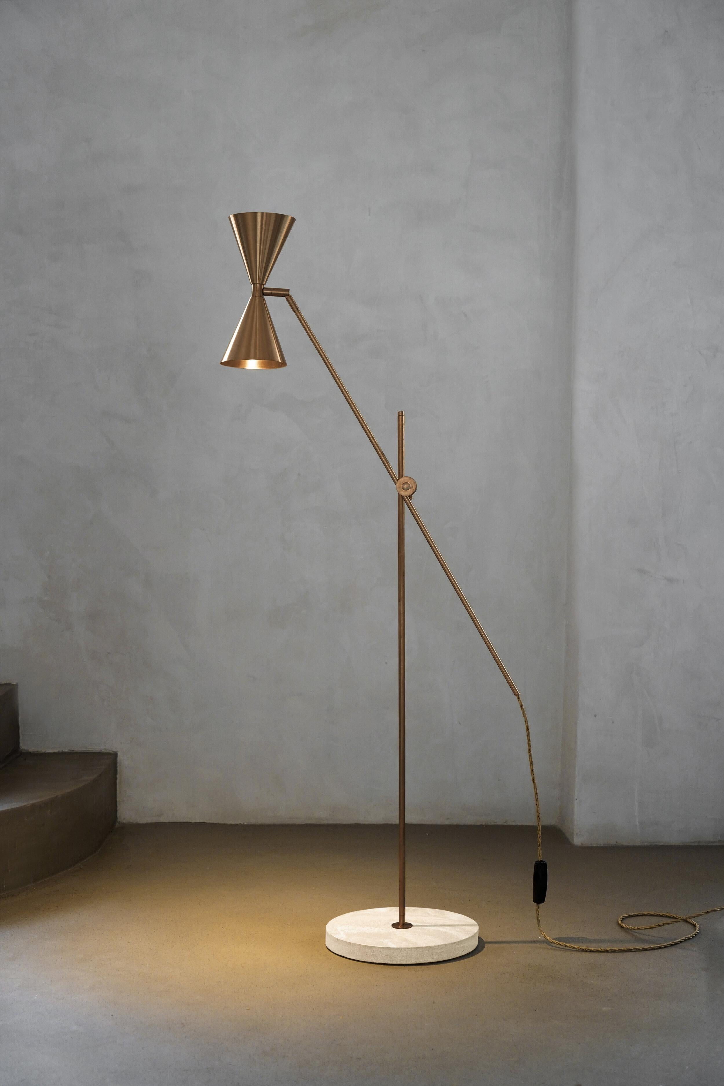 Post-Modern Cone Double Floor Lamp by Contain