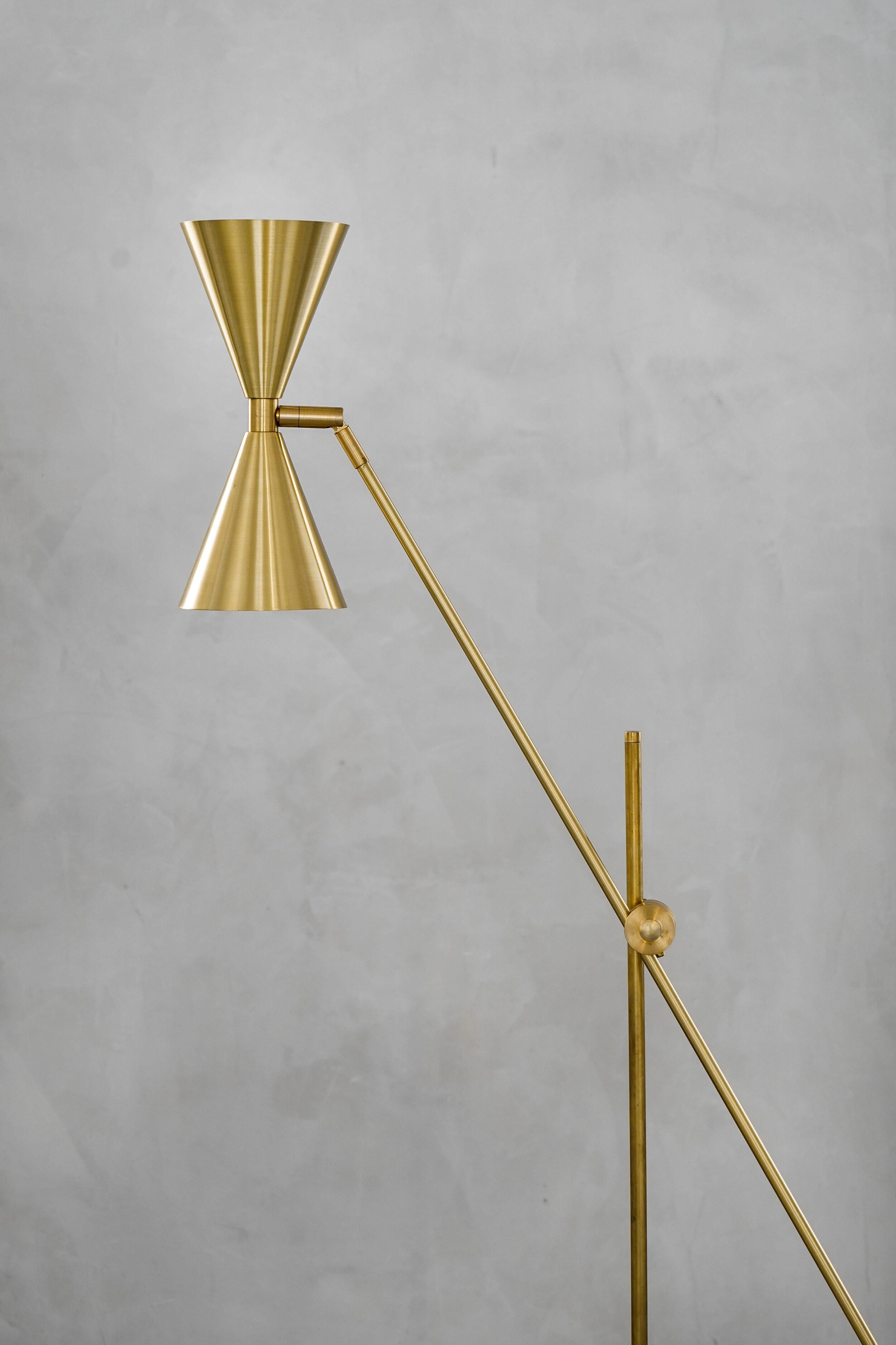 Cone Double Floor Lamp by Contain In New Condition In Geneve, CH