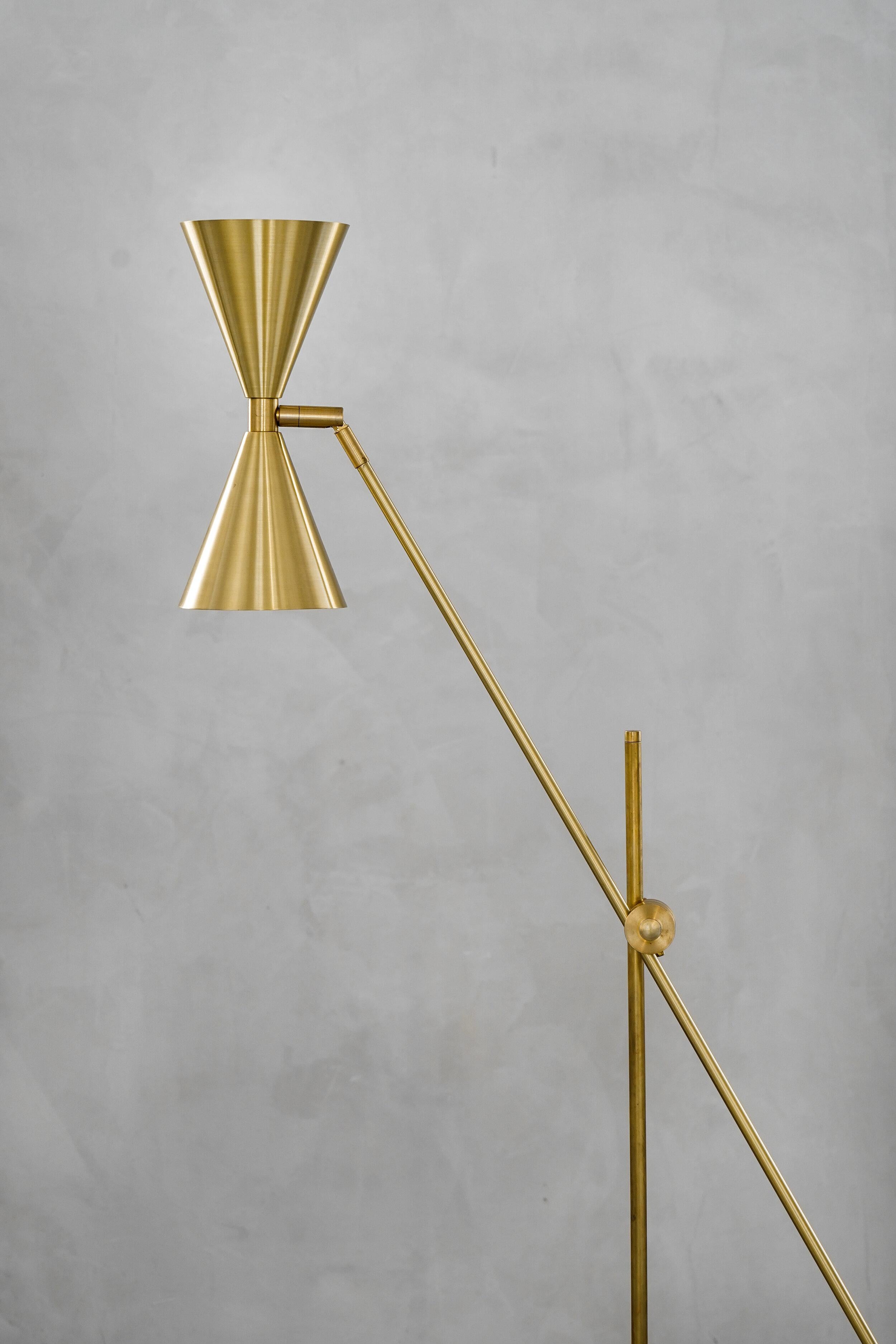 Cone Double Floor Lamp by Contain In New Condition For Sale In Geneve, CH