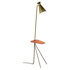 Cone Floor Lamp with Table Pine Green by Warm Nordic