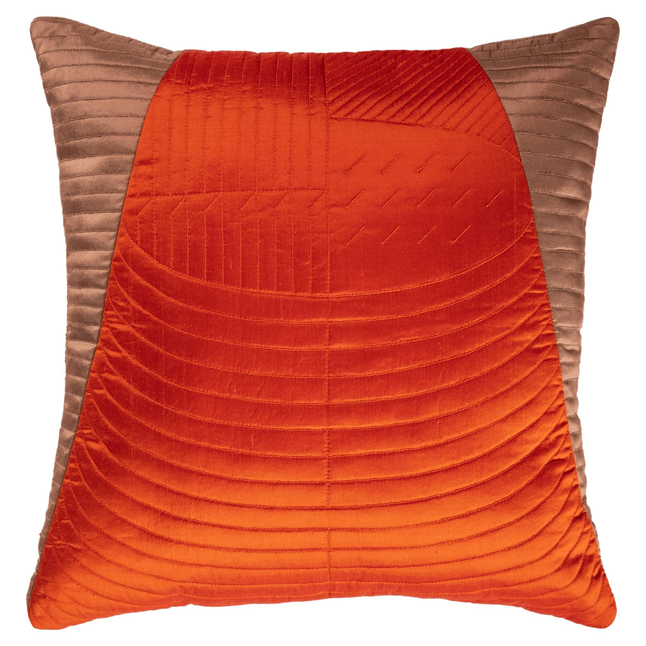 SCOPIO Cone by Christian Haas, Handcrafted Silk Cushion For Sale