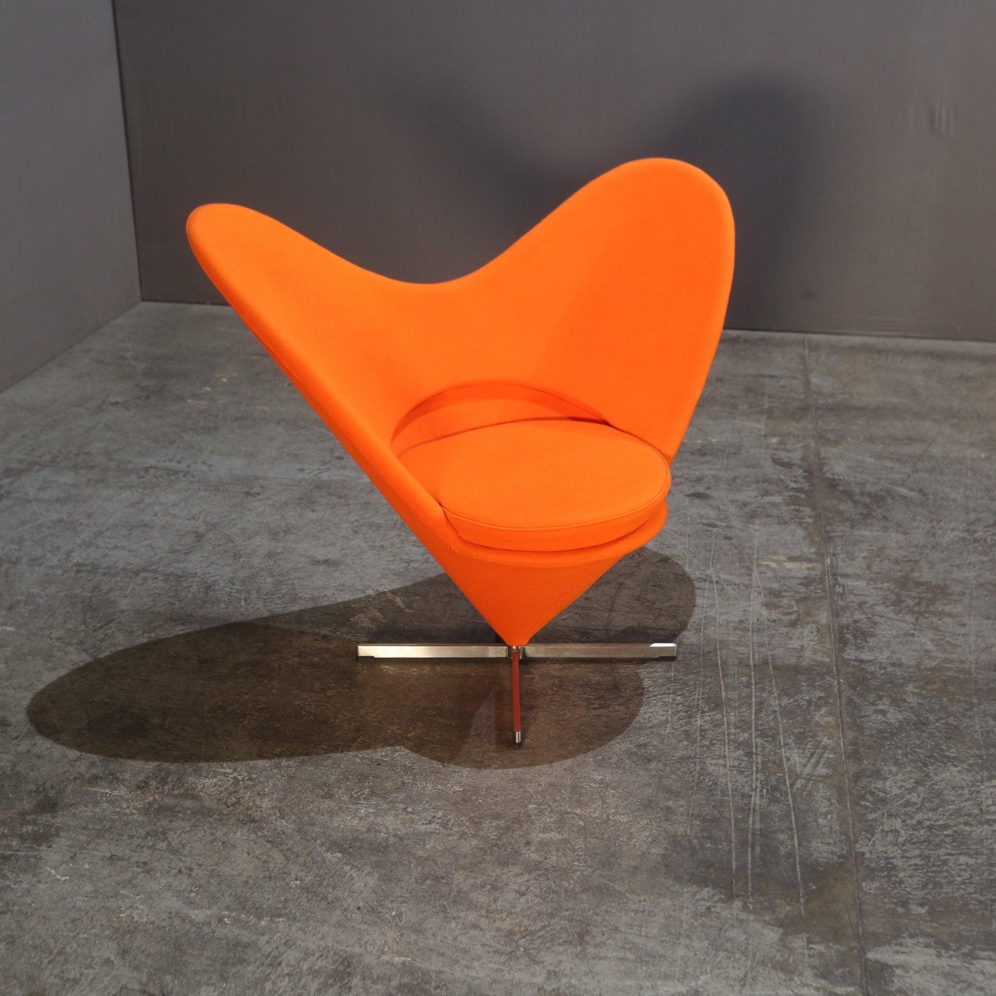 Cone Heart Chair by Verner Panton In Good Condition In Basildon, London