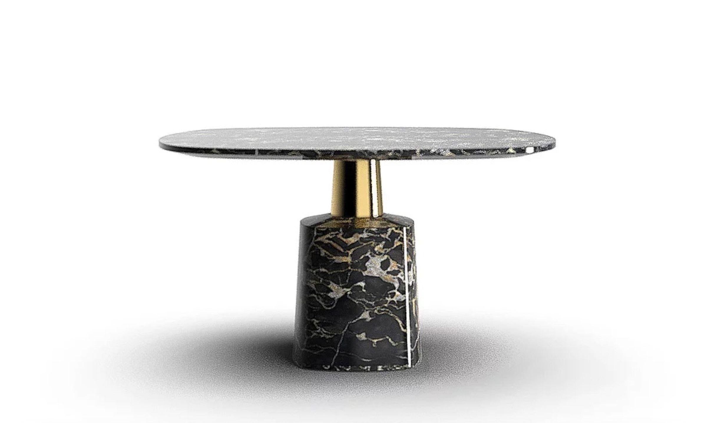Modern Cone Marble Dining Table by Marmi Serafini