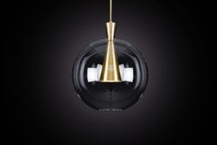 Cone Pendant Lamp and Shade 'Small' by Marc Wood, Handmade Brass Lamp w/GU10