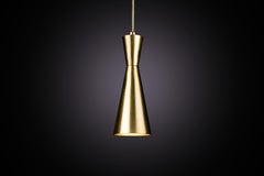 Cone Pendant Lamp, Small by Marc Wood, Handmade Brass Lamps with GU10 LED Bulb