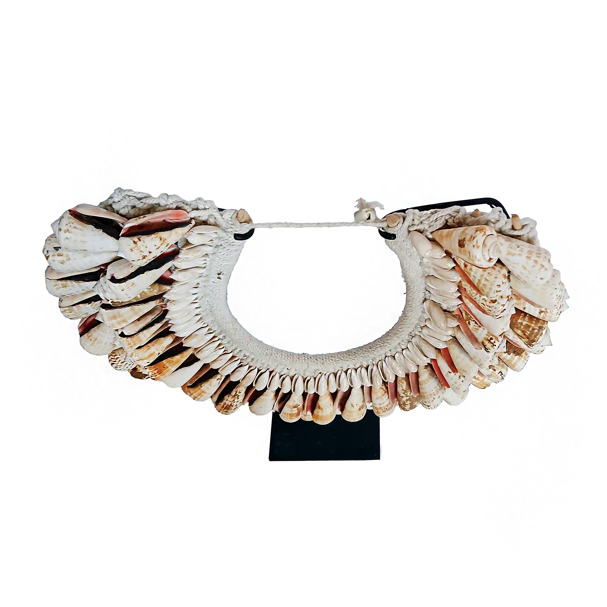 Cone Shell Necklace on Stand, Papua New Guinea For Sale 3