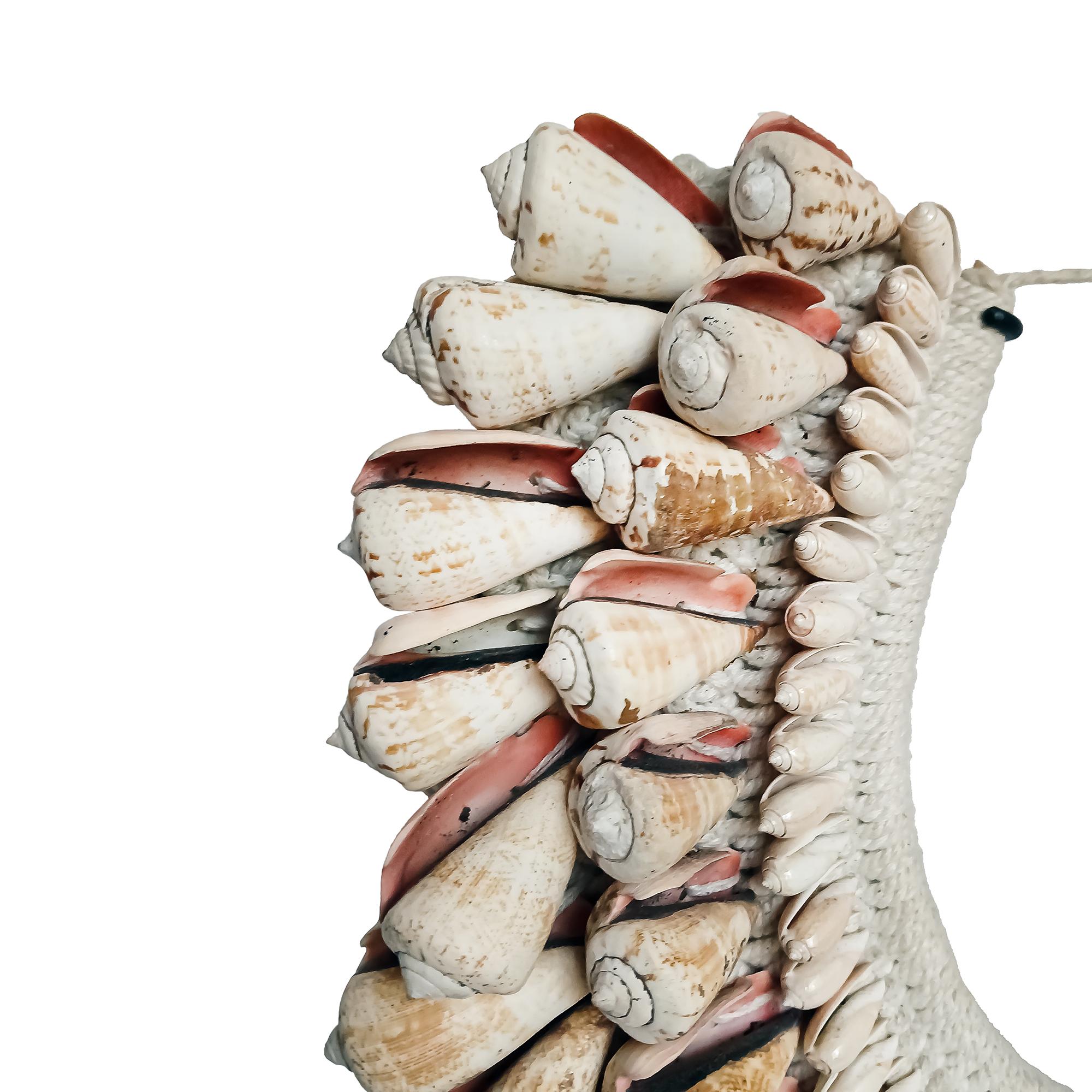 Cone Shell Necklace on Stand, Papua New Guinea For Sale 4