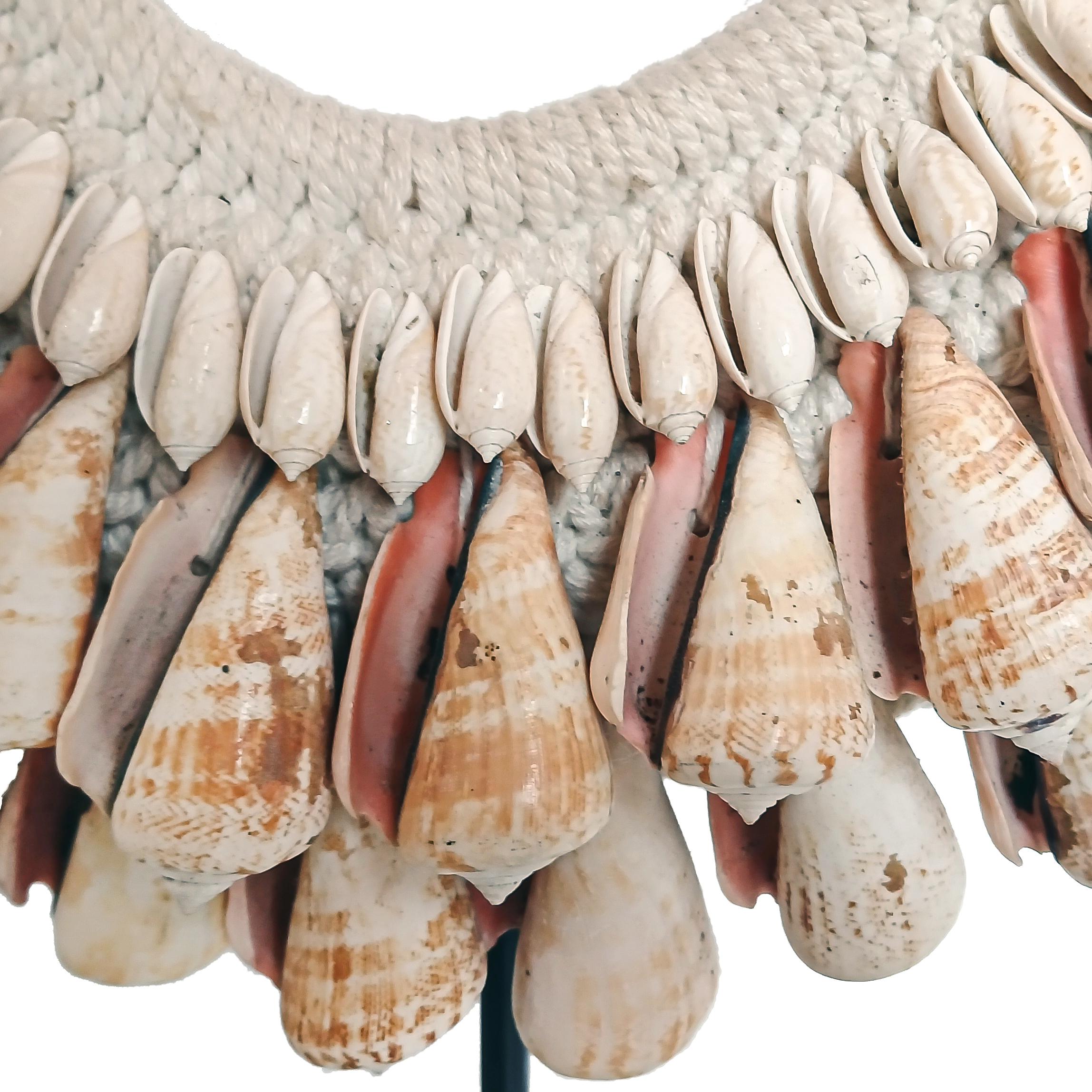 Cone Shell Necklace on Stand, Papua New Guinea For Sale 5