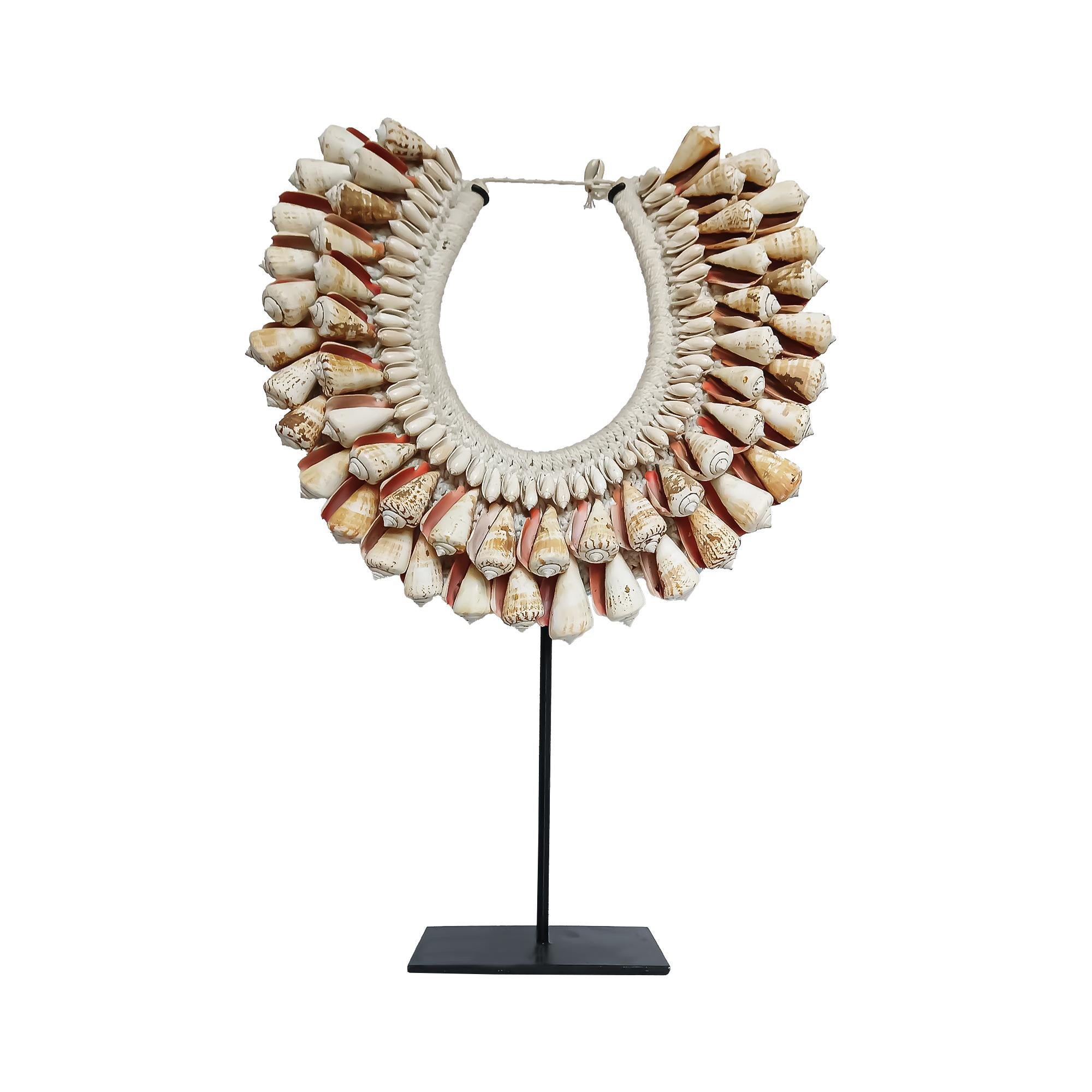 Cone Shell Necklace on Stand, Papua New Guinea For Sale 7