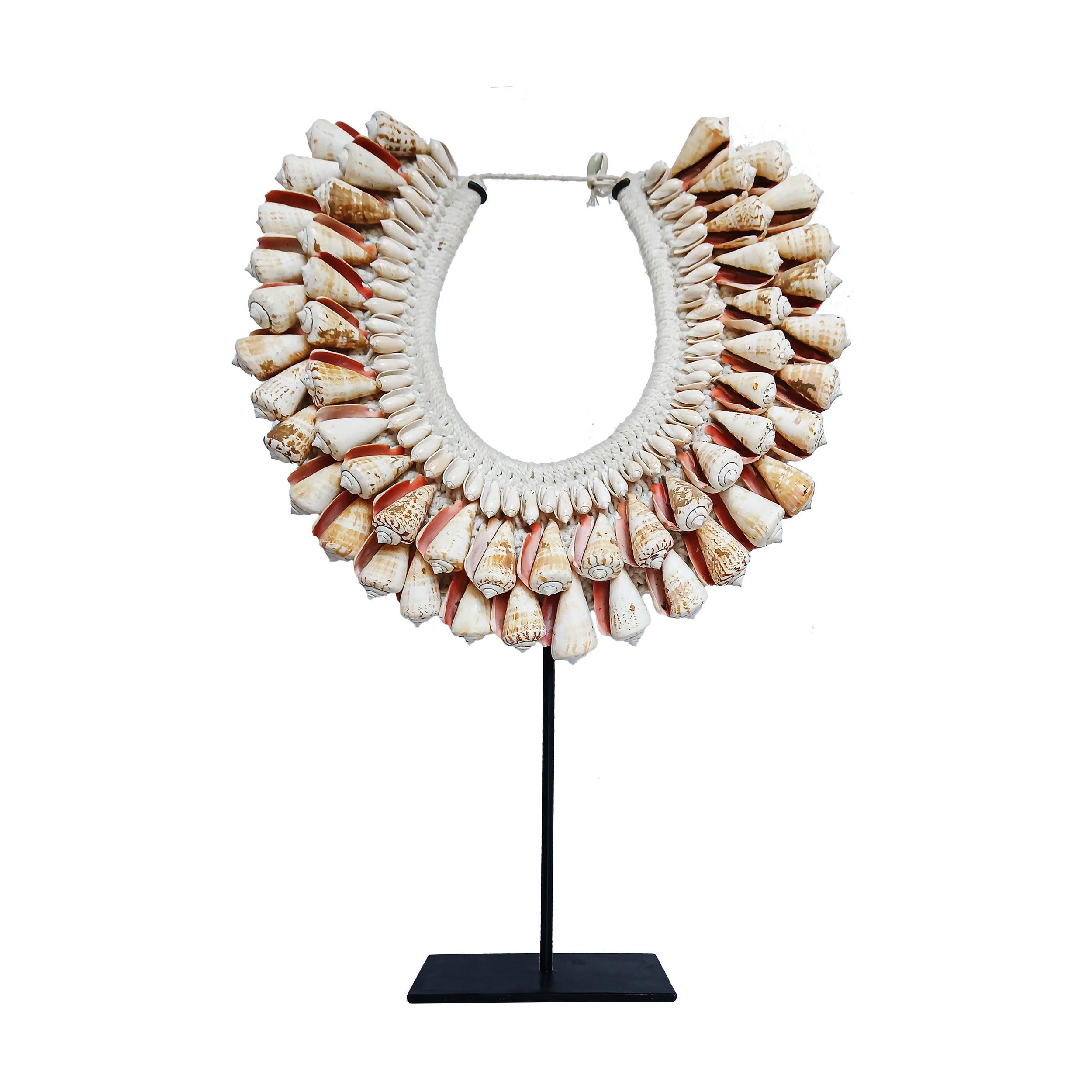 Cone Shell Necklace on Stand, Papua New Guinea For Sale 8