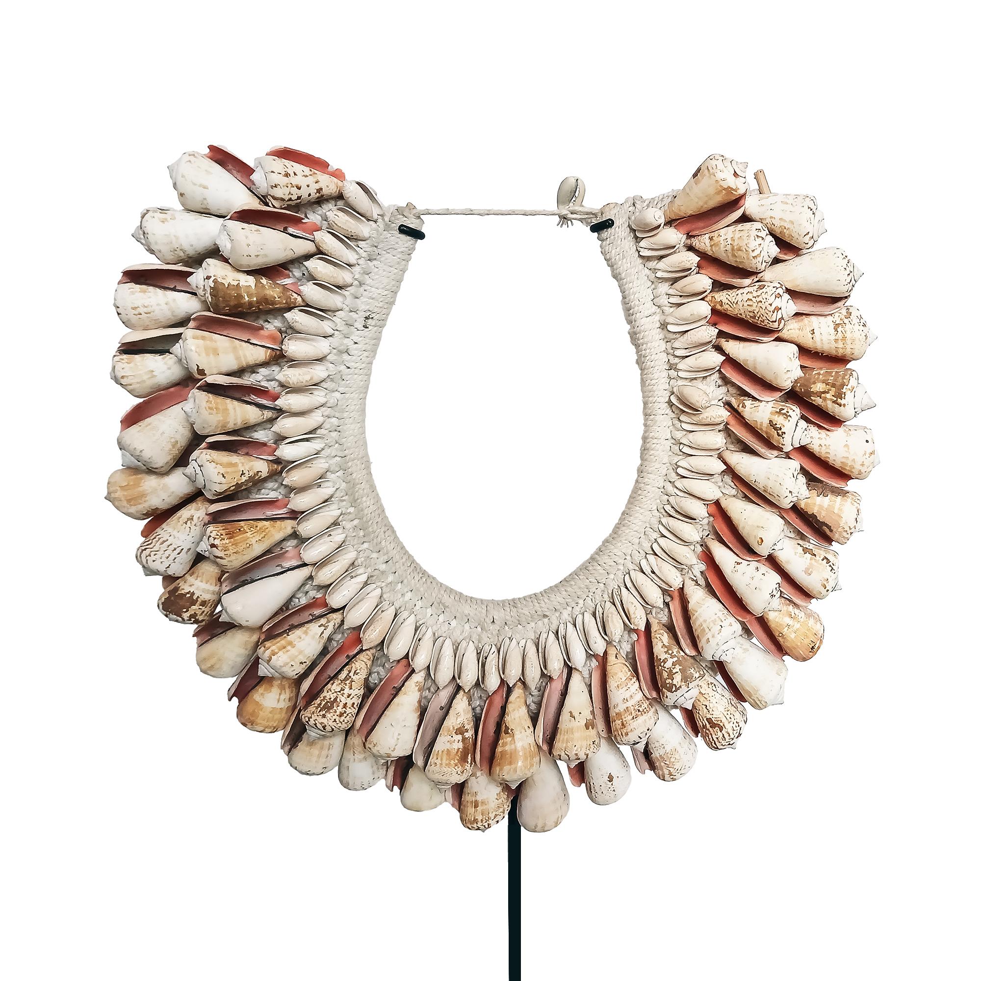 Cone Shell Necklace on Stand, Papua New Guinea For Sale 2