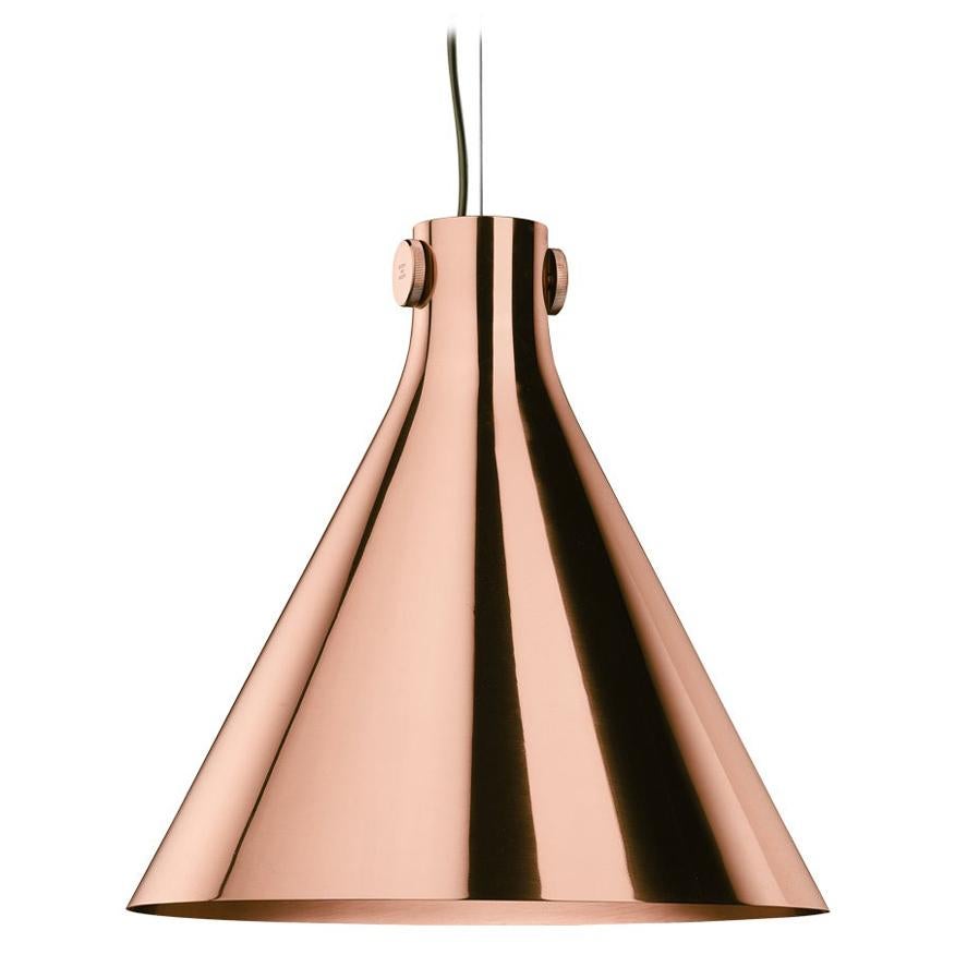 Cone Suspension Lamp in Copper By Richard Hutten For Sale