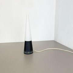 Cone Table Light in Glass and Wood by Hans-Agne Jakobsson Ab, Sweden 1960s