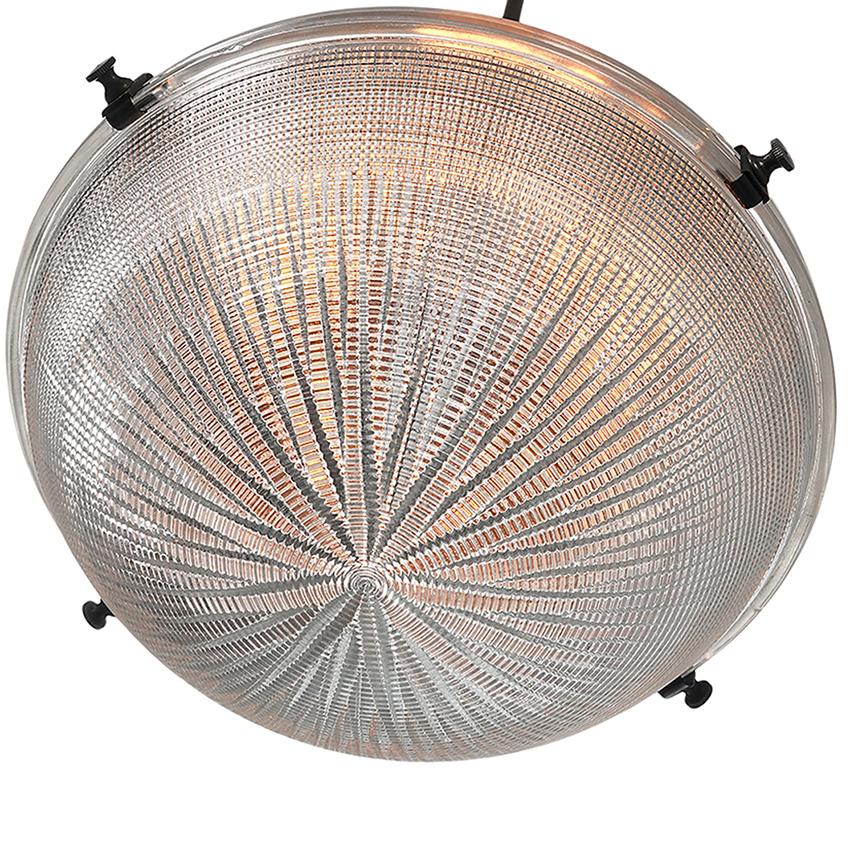 Contemporary Coned Dome Prismatic Pendent For Sale