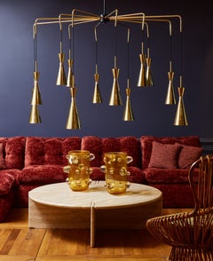 "Cones" Chandelier in Brass by Studio Glustin